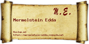 Mermelstein Edda névjegykártya